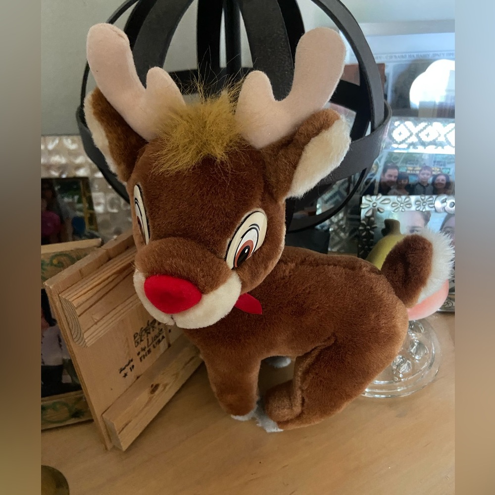 Vintage Rudolph Reindeer Stuffed Toy